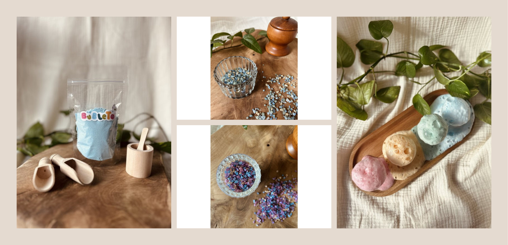 White Beige Minimalist Photo Collage Wraparound Mug_1